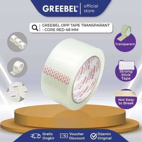 

Greebel Lakban Bening Core Red 48mm