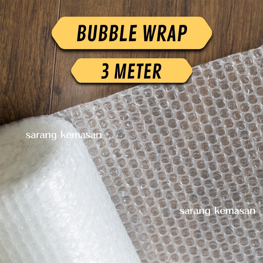 

Bubble wraping 3 M Plastik Bubble Wraping Tambahan Packing / Pembungkus Barang - PKT
