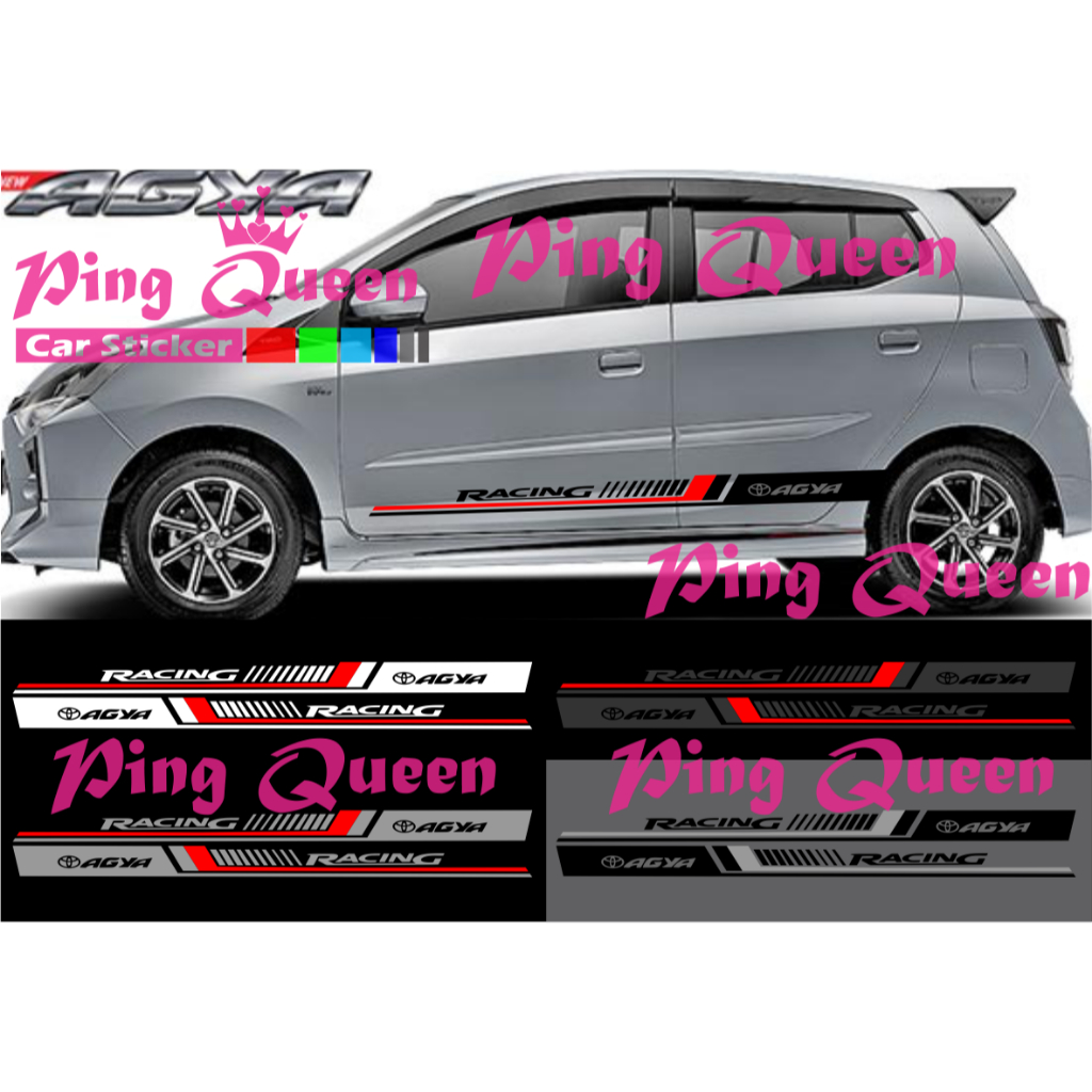 new sticker stiker mobil agya cutting sticker mobil toyota agya