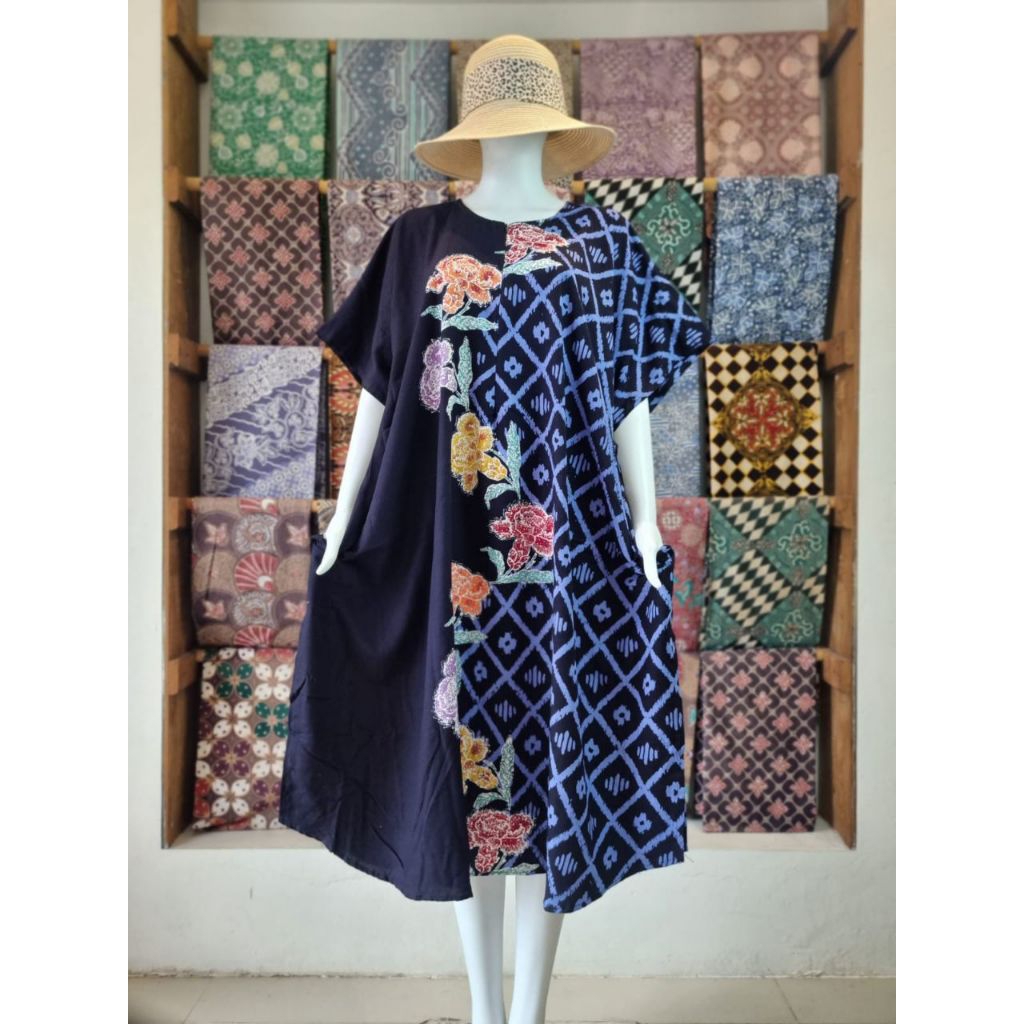 KINJENG KOMA Daster Lowo Batik Colet Dada Karet Ld 140 Rayon Premium Jumbo Non Busui Homedress Adem 