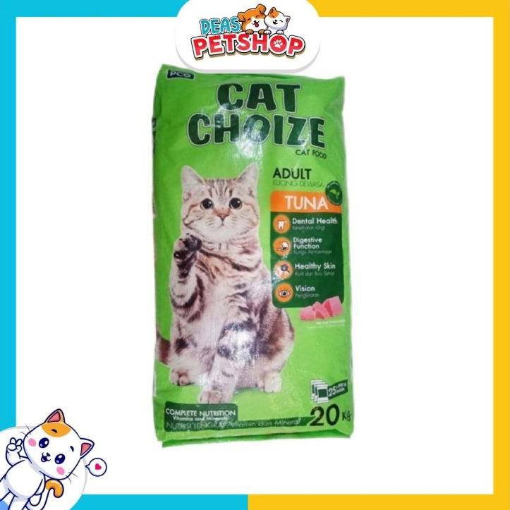 Makanan Kucing Cat Choize Tuna Adult Hijau 20kg 1 Karung