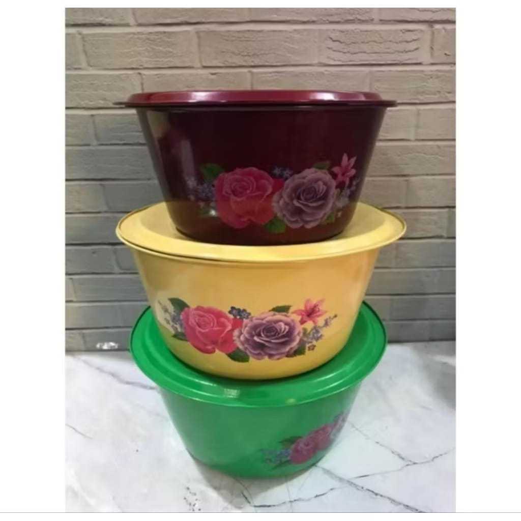 Baskom Tutup Enamel 24cm / Baskom Enamel