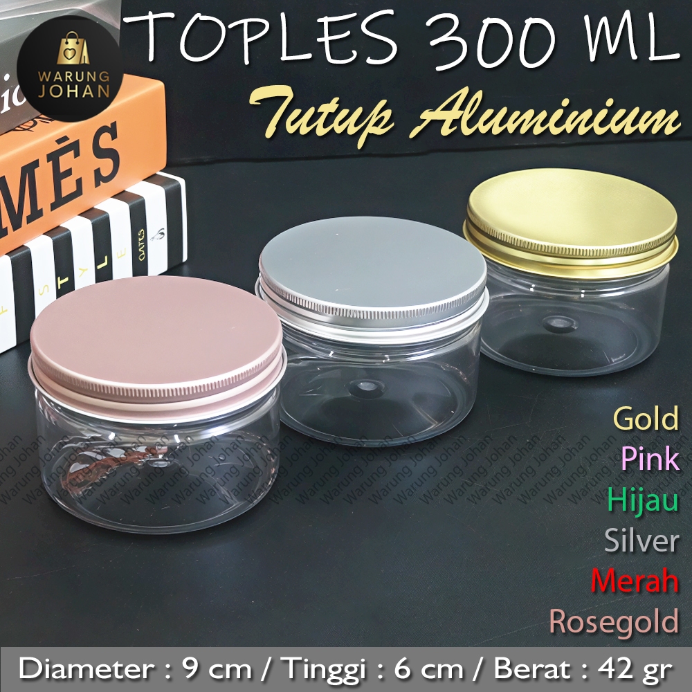 TOPLES PLASTIK 300ML / TOPLES 300 ML TUTUP ALUMINIUM / TOPLES TABUNG 300 ML PREMIUM