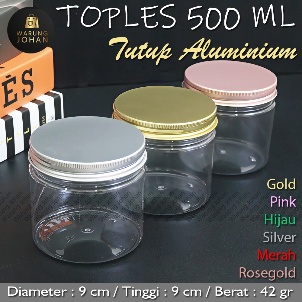TOPLES PLASTIK 500ML / TOPLES TABUNG 500ML / TOPLES 500ML TUTUP ALUMINIUM