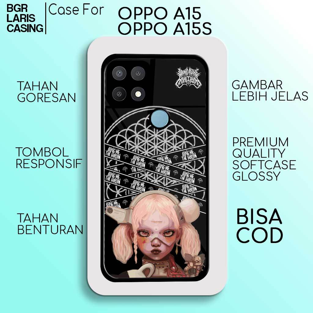 Case OPPO A15 - OPPO A15S - Softcase Premium Matte Hard Case - Case Hologram Glossy Motif BMTH