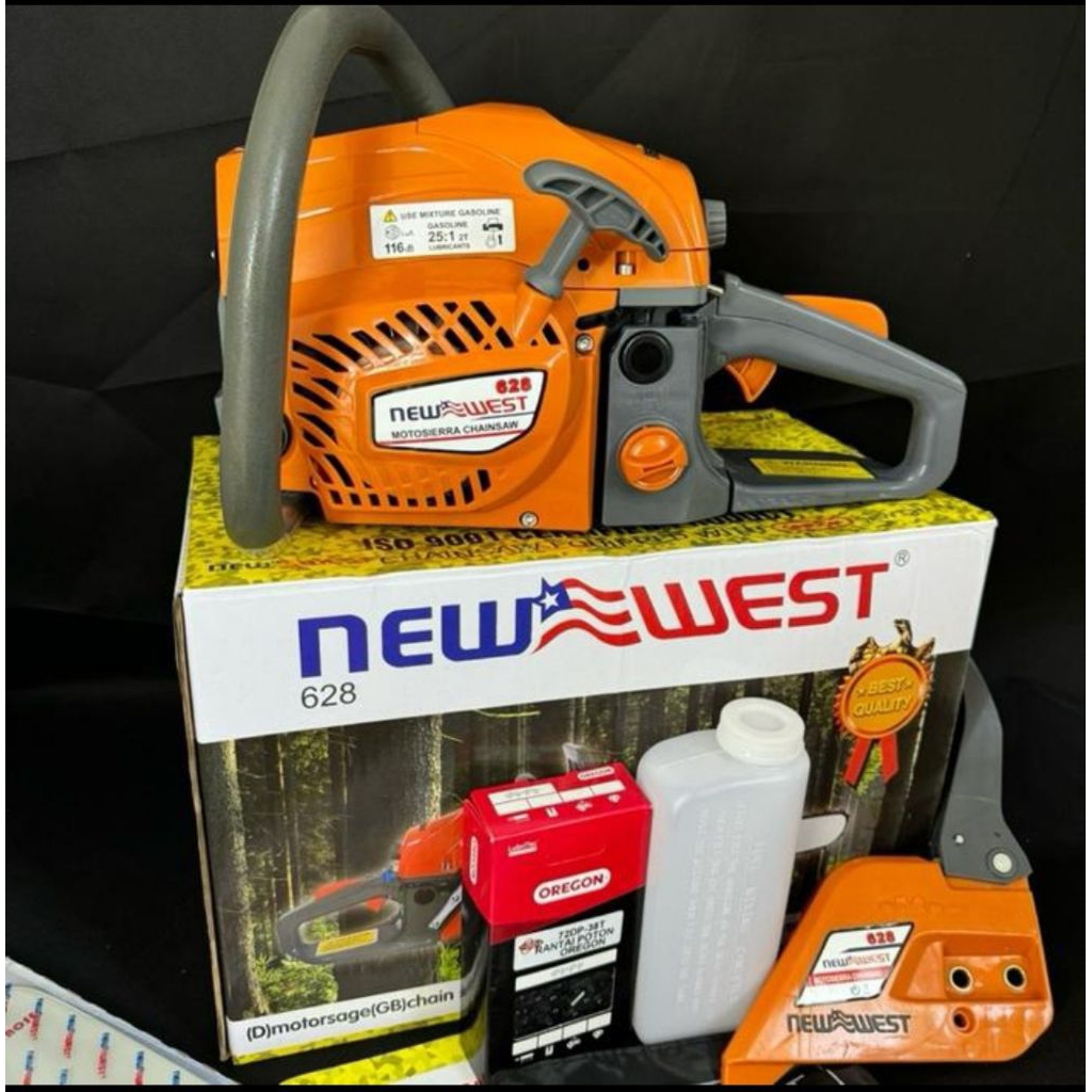 NEW WEST 628 CHAINSAW GERGAJI KAYU