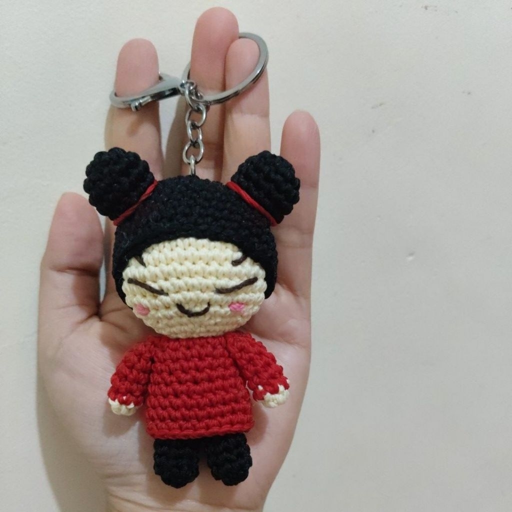 gantungan kunci / tas rajut PUCCA amigurumi