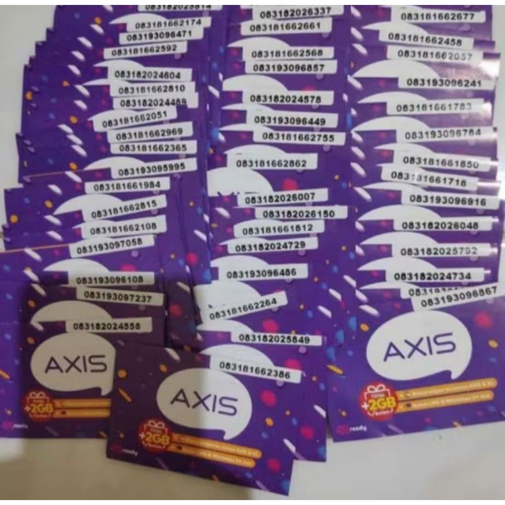 kartu perdana Axis 3GB nasional