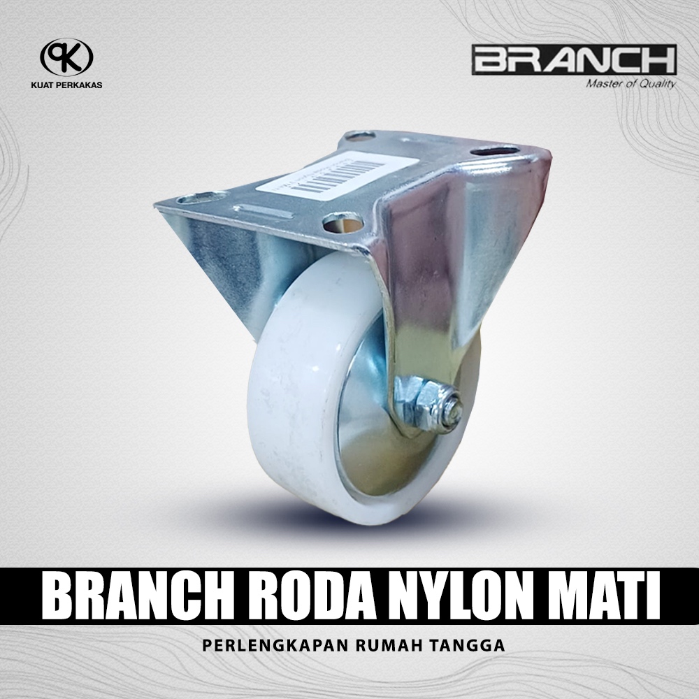 BRANCH roda nylon 6" mati / Roda gerobak / Roda etalase / Roda troli