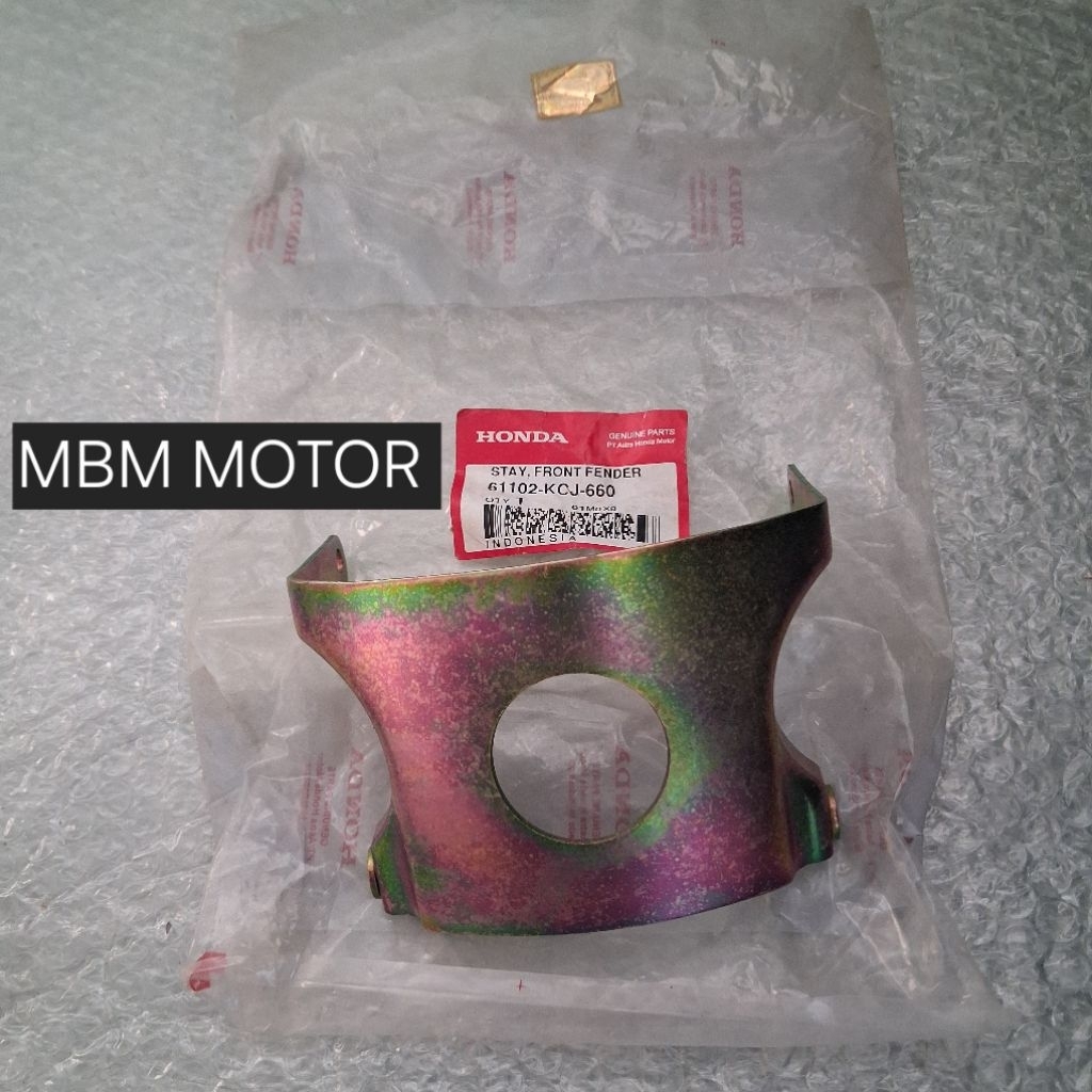 BRAKET DUDUKAN SPAKBOR SLEBOR DEPAN HONDA TIGER REVO TIREV NEW ORI ASLI AHM 61102-KCJ-660 BRACKET BR