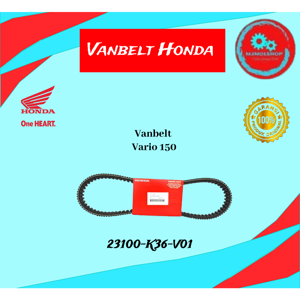 VANBELT VARIO 150 23100-K36-J02 23100-K36-BAO ORIGINAL AHM