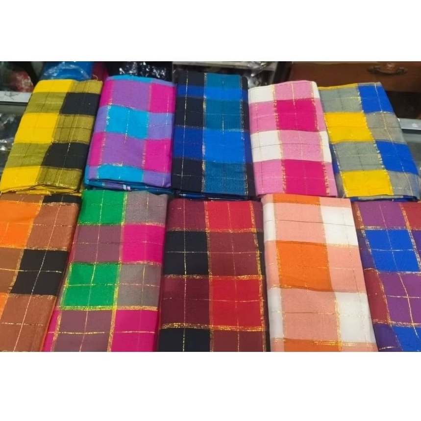 Sarung Bugis Adat Makasar / Sarung Baju Bodo / Sarung Kotak Khas Makasar