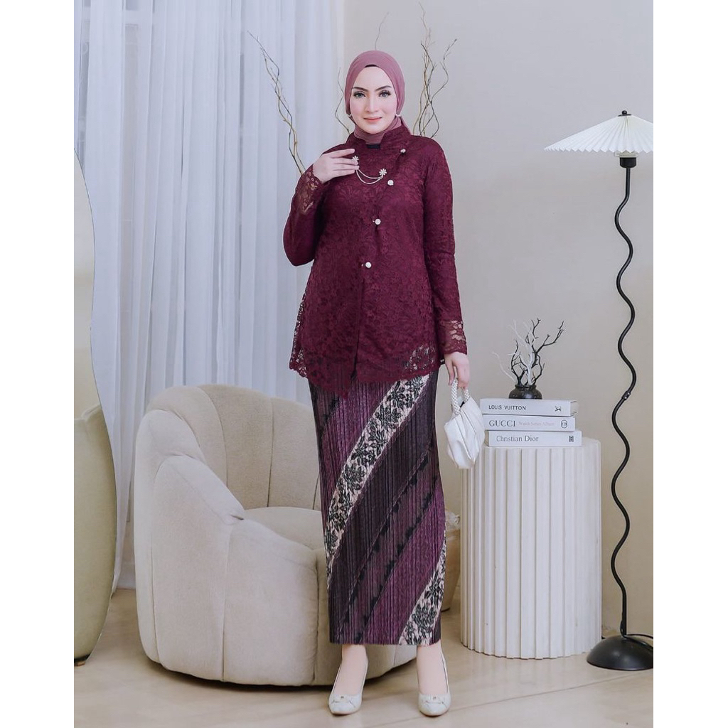 SETELAN KEBAYA JANGGAN BRUKAT // ROK PISKET // KEBAYA JANGGAN MODERN // KEBAYA WISUDA// KEBAYA MODER