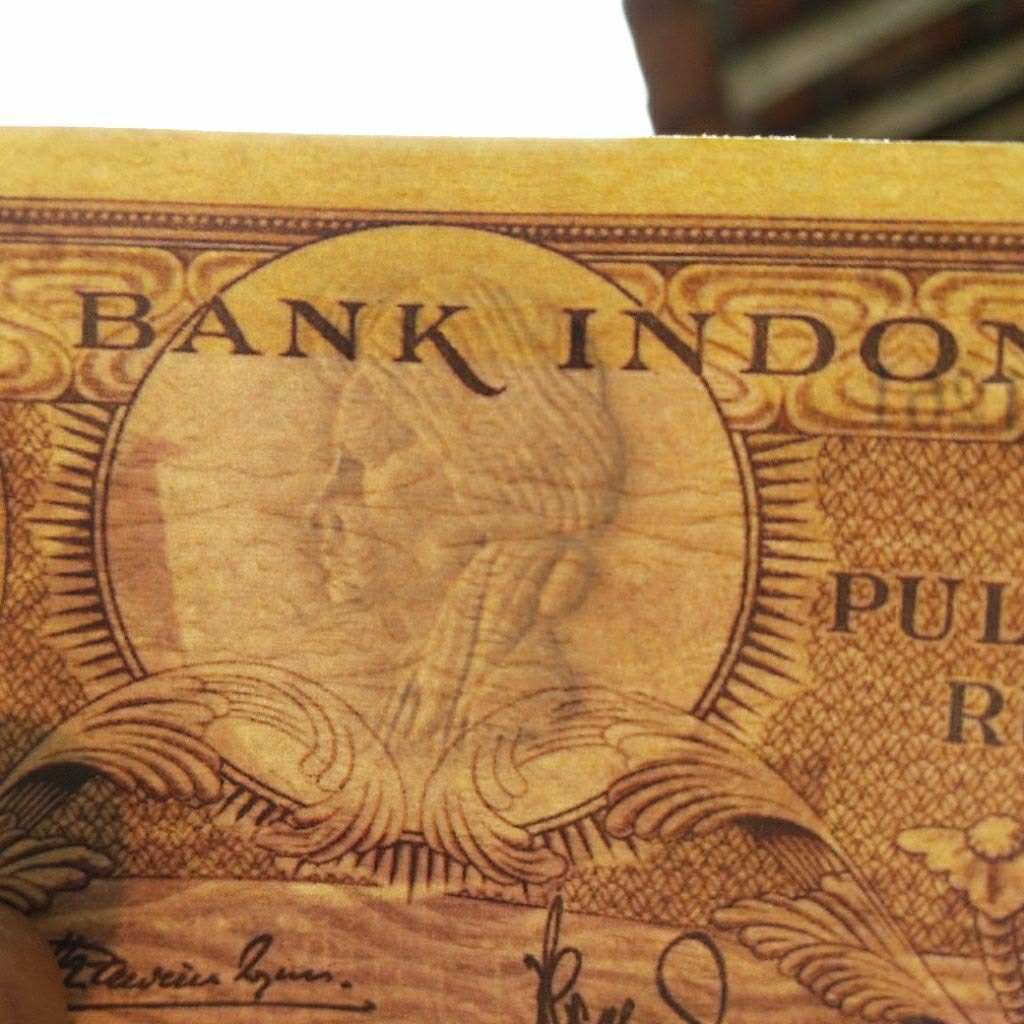 uang badak 25 rupiah 1957.wm diponegoro.25 badak 1957.uang repro