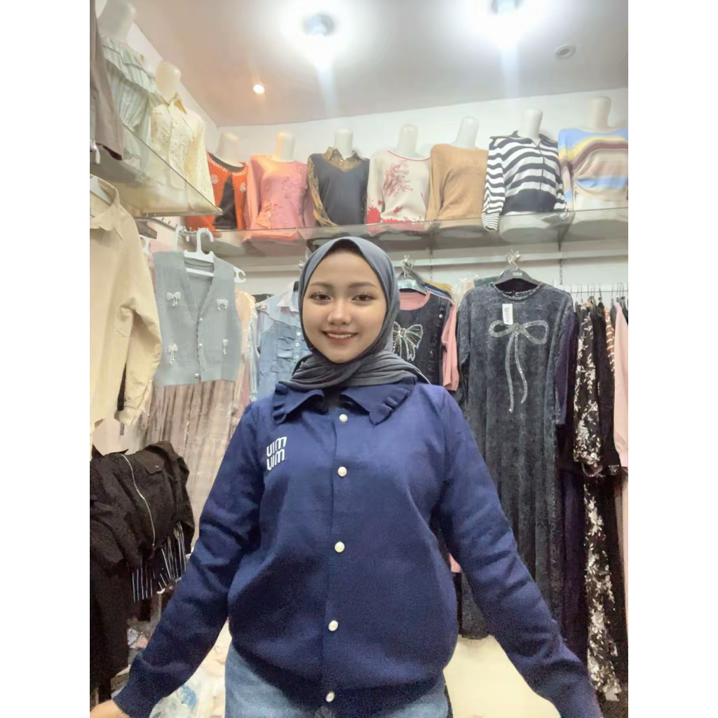 atasan rajut miu miu import