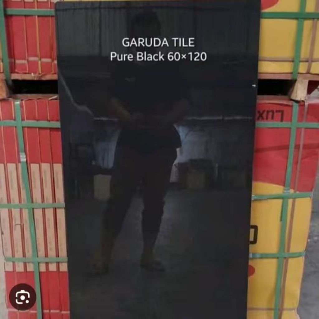 Granit lantai/Dinding 60x120 hitam glossy