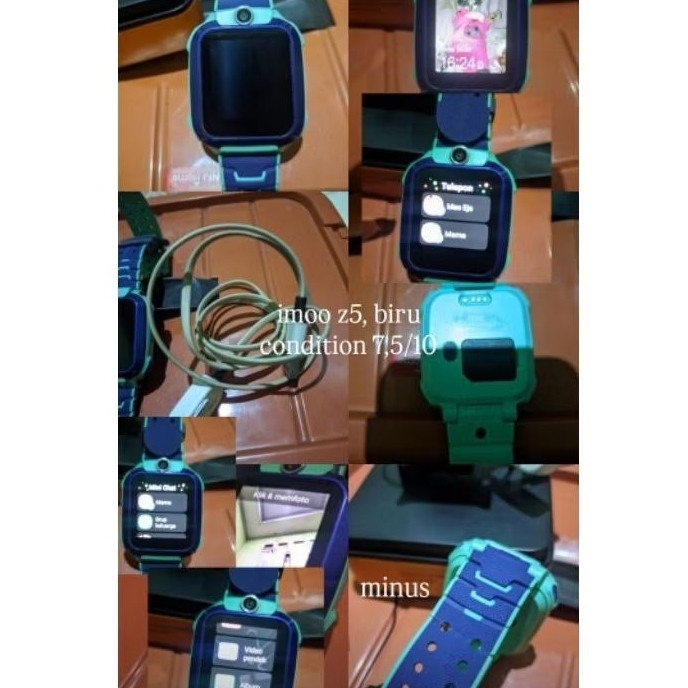 IMOO WATCH PHONE Z5 SECOND BEKAS WARNA BIRU (SUDAH DIRESET)