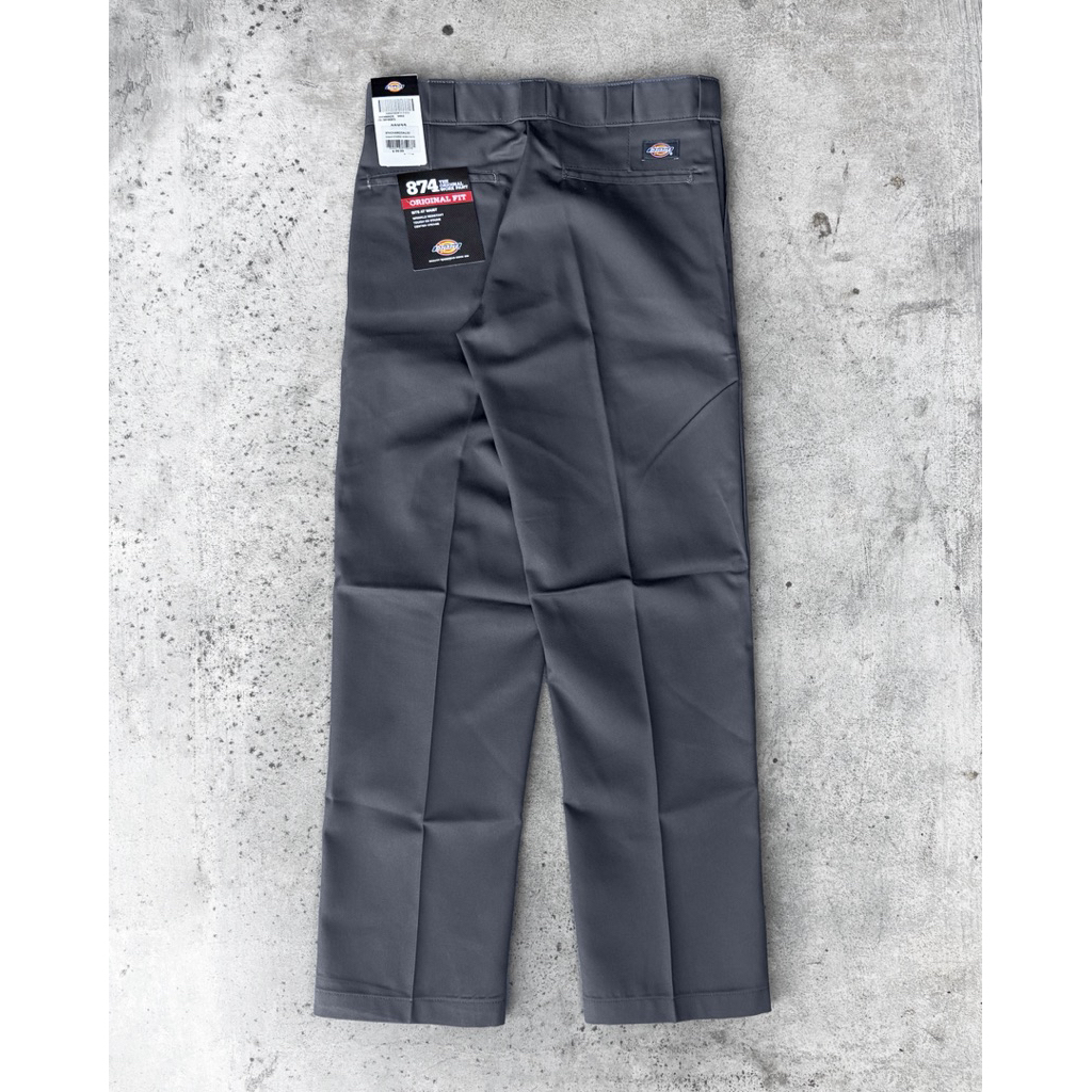 DICKIES 874 WORK PANTS CHARCOAL  ORIGINAL FIT