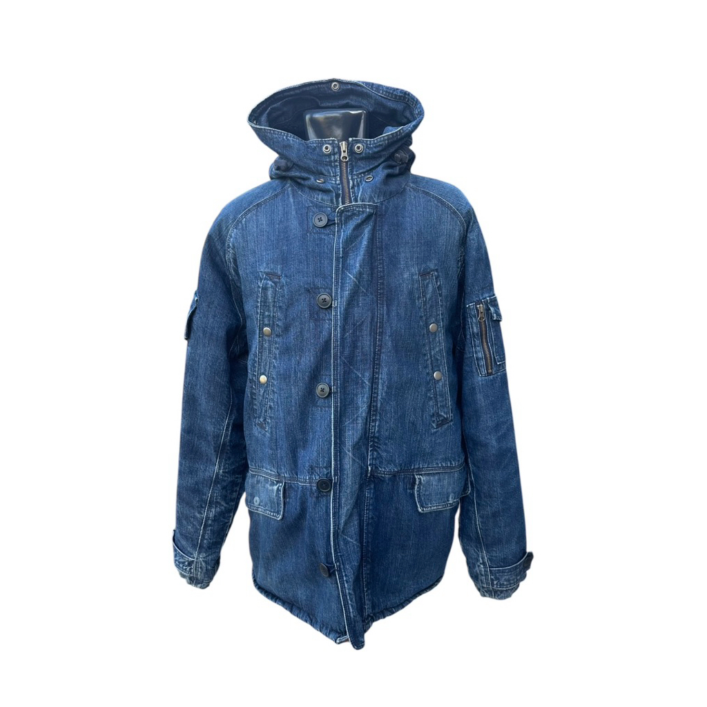 jaket gap parka denim vintage