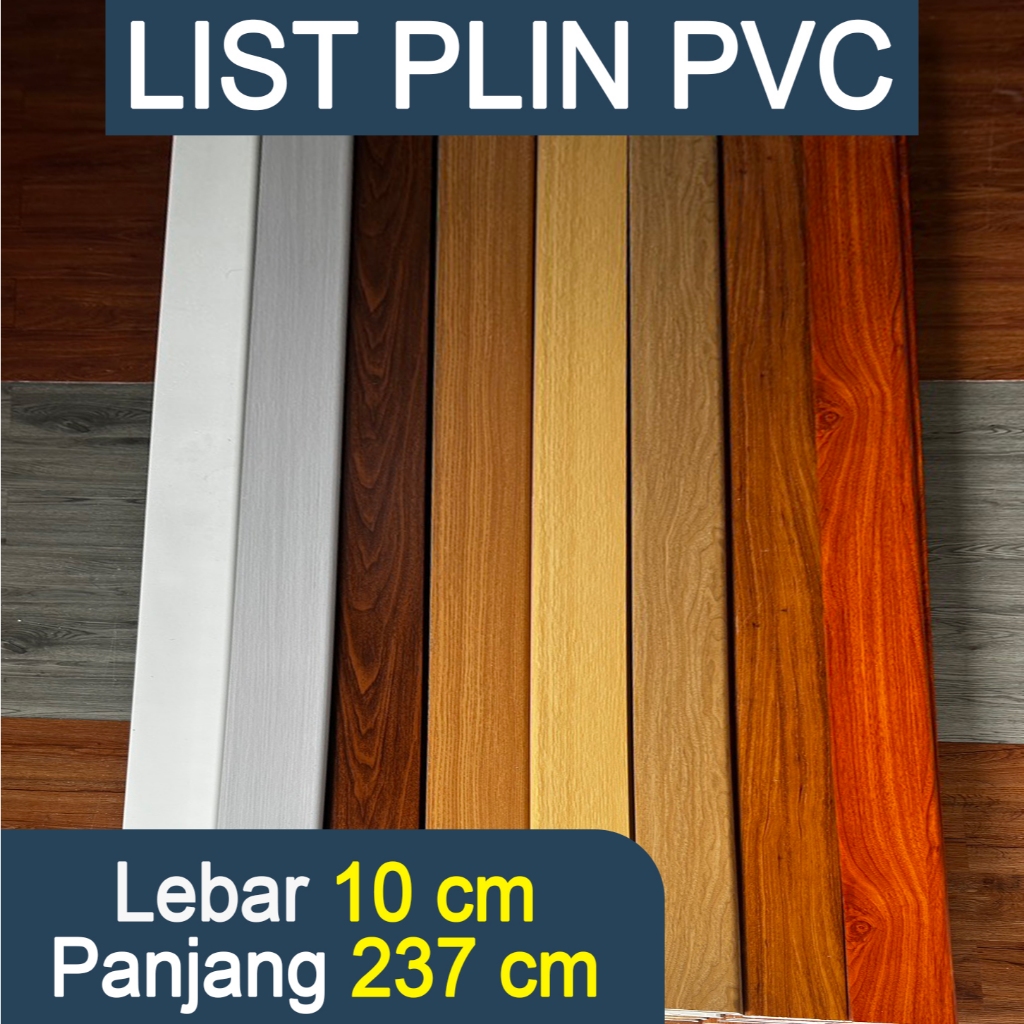 LIST PVC/PLINT LIST PLANK/SKIRTING LIST LANTAI KAYU VINYL 237 CM