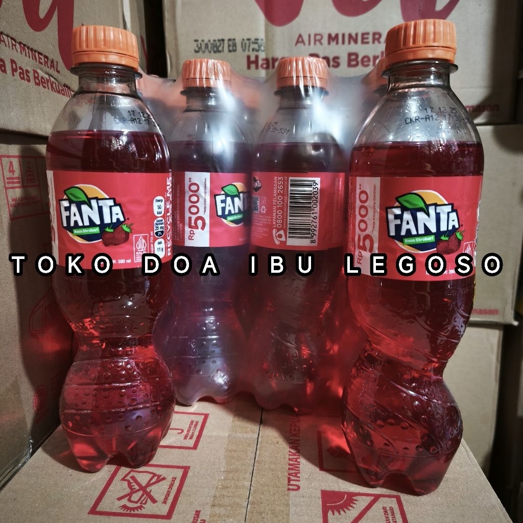 FANTA BOTOL 390ML STRAWBERRY / FANTA / FANTA BOTOL 390ML 1 DUS