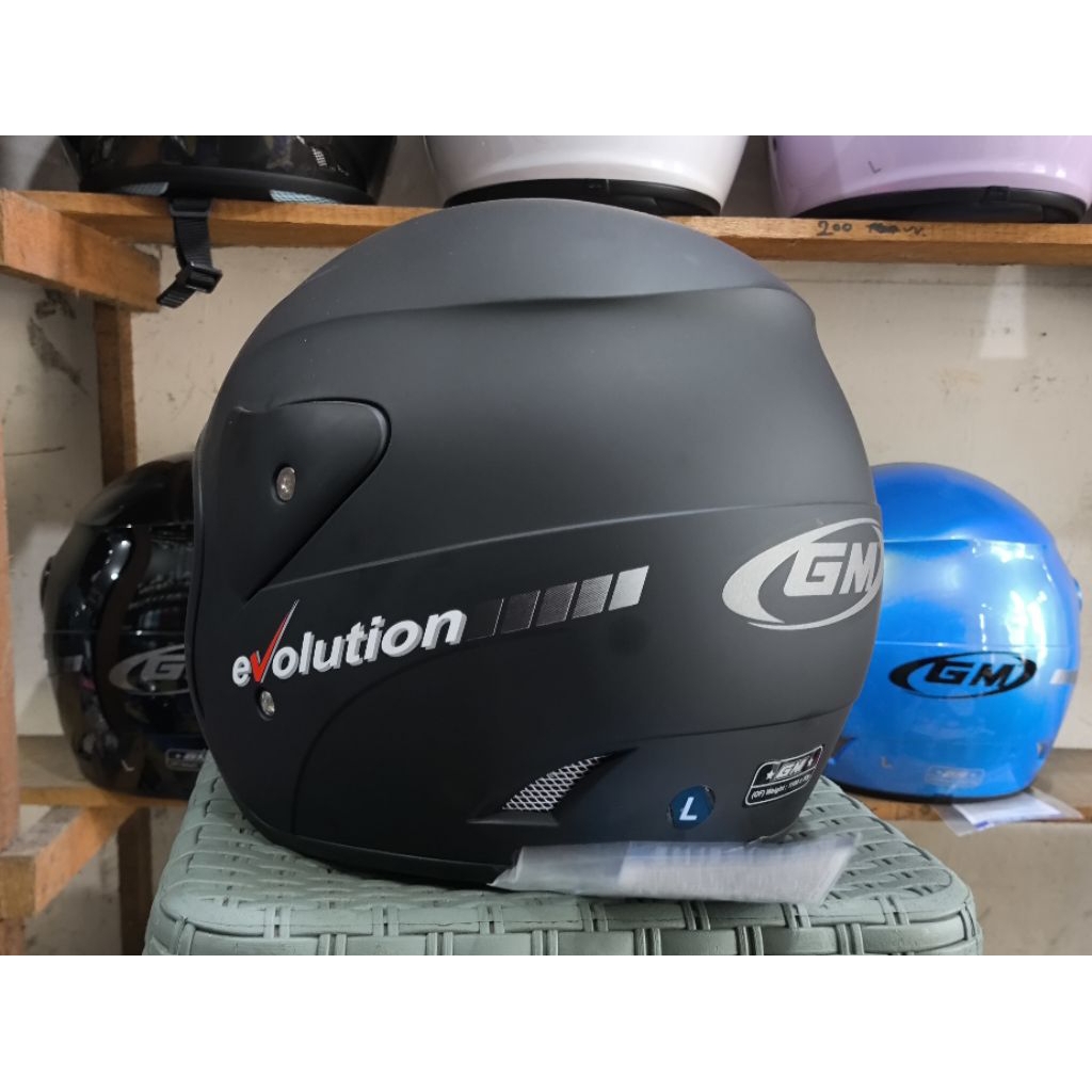 Helm GM Evolution 100% Original Hitam Doff