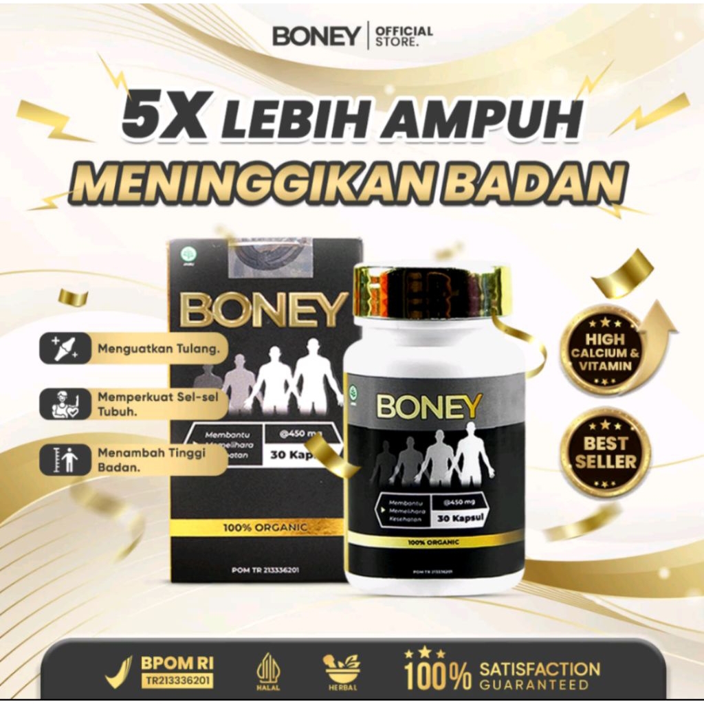 Boney kapsul Boney peninggi badan terbaik mengatasi masalah pertumbuhan badan kapsul Boney peninggi 