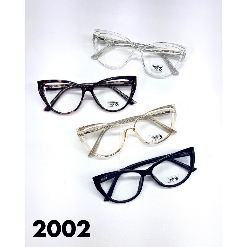 Frame Kacamata Cateye Terbaru Type 2002 Premium Frame Kacamata Antiradiasi Lensa Blueray Photocromic