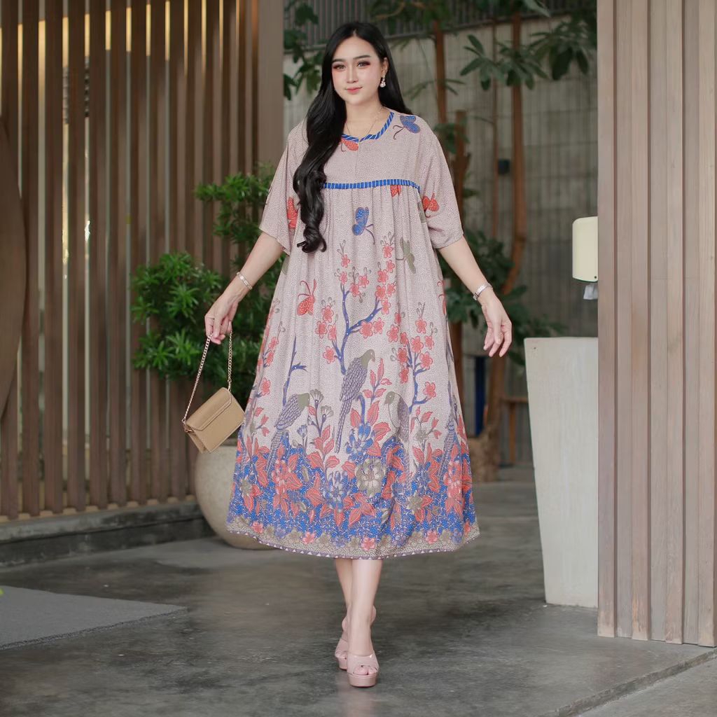 Daster bunga LD 130cm(Alesha batik)