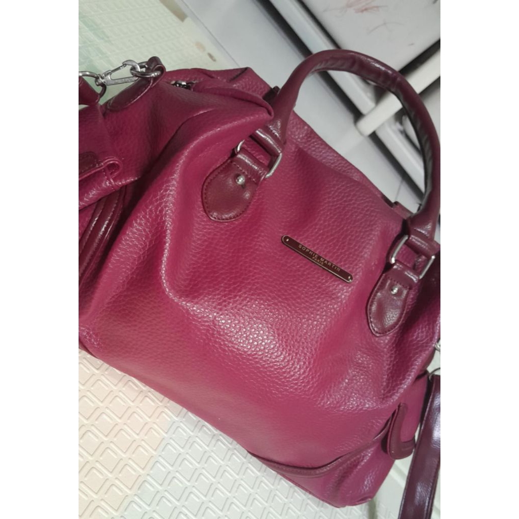 preloves tas sophie martin merah maroon