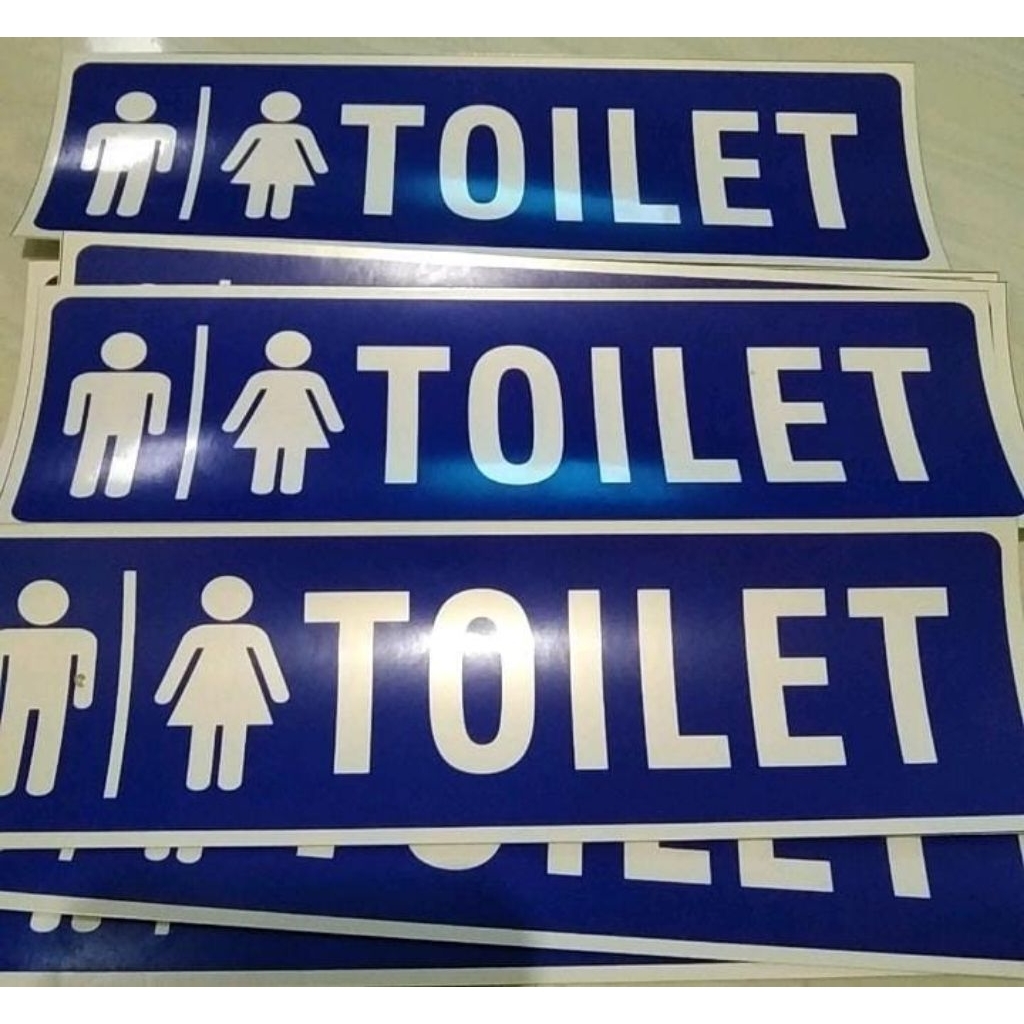 

stiker vinyl toiler pria/wanita uk.23x7cm.