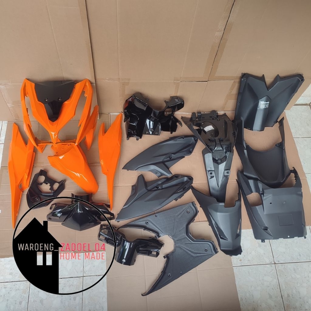Full Body Halus Kasar Honda Vario Techno 125 Fi Old Kzr Orange