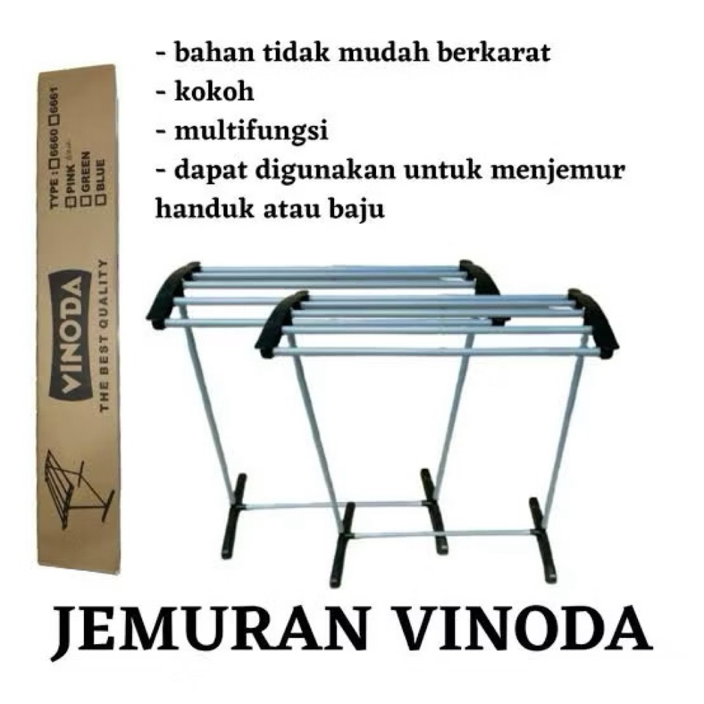Rak handuk Vinoda Jemuran handuk Vinoda portabel