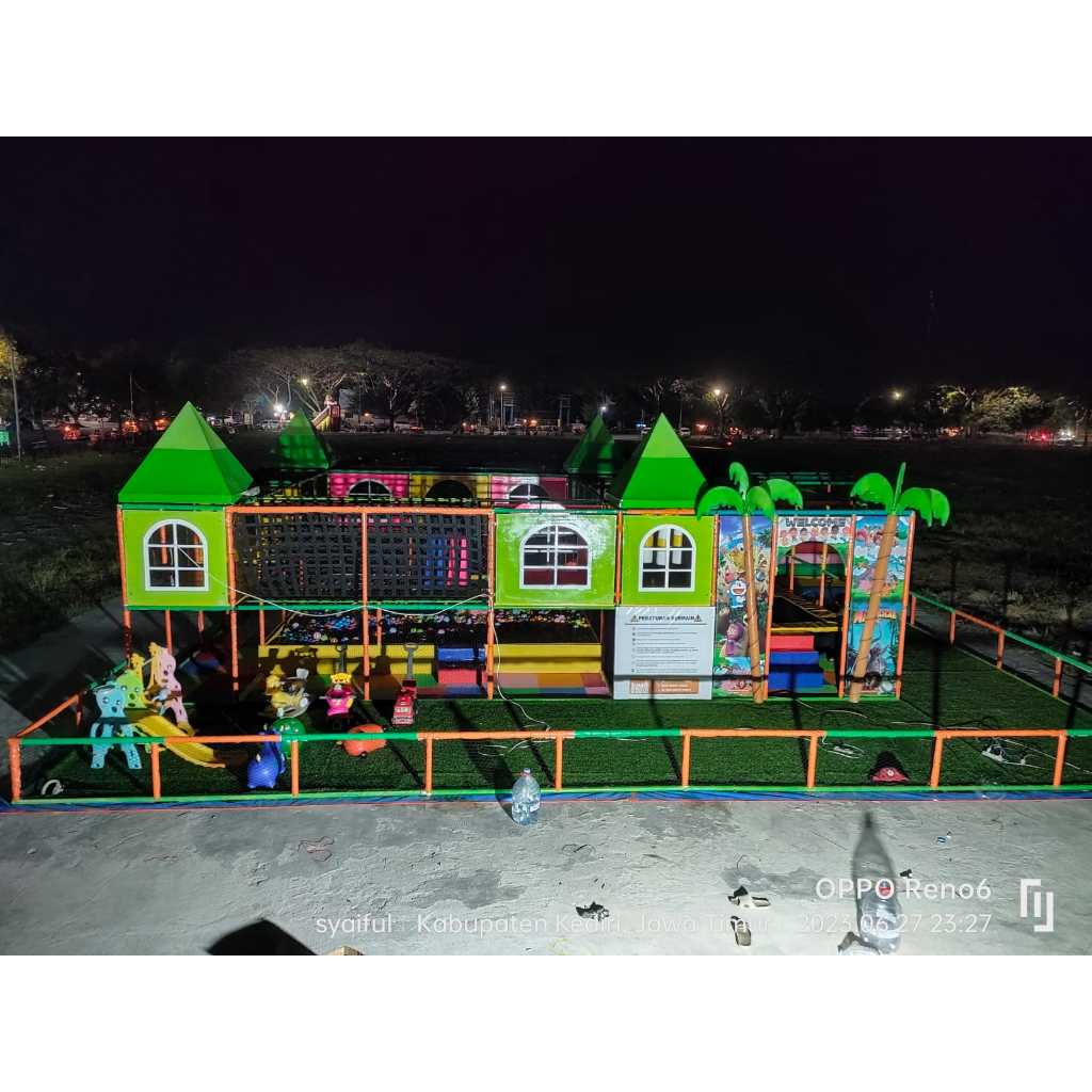 jual playground indoor outdoor paket playground mandi bola full set full mainan siap pakai