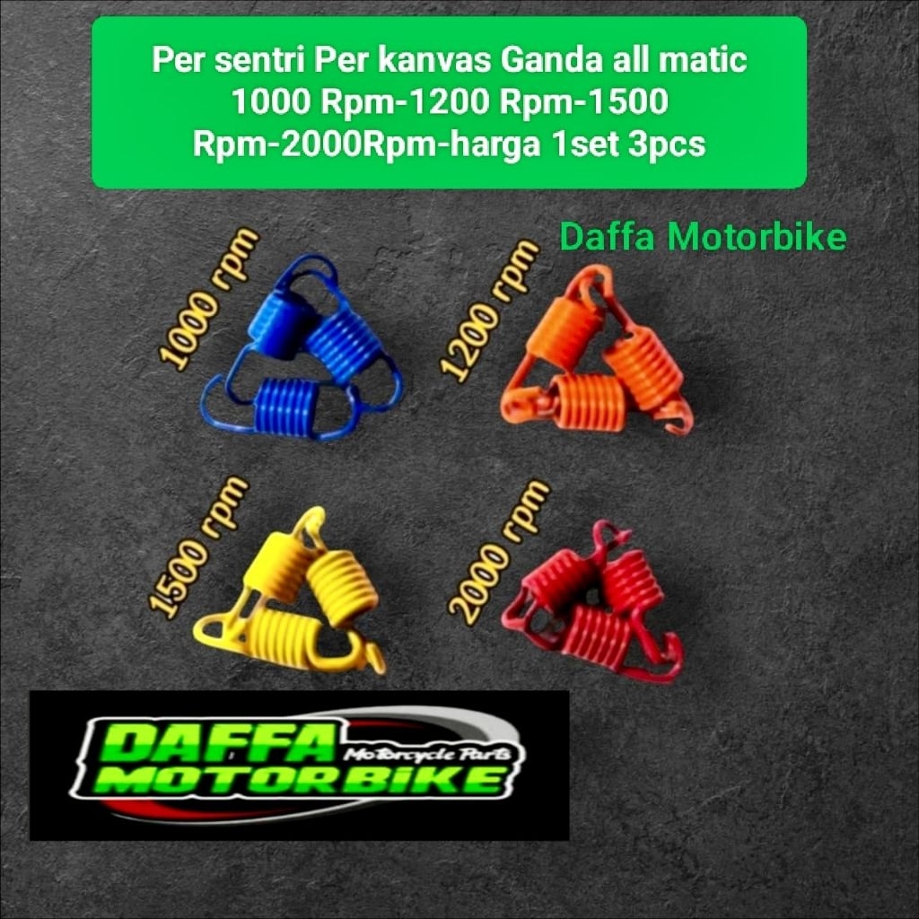 Per sentri Per kanvas Ganda all matic 1000 Rpm-1200 Rpm-1500 Rpm-2000Rpm-harga 1set 3pcs