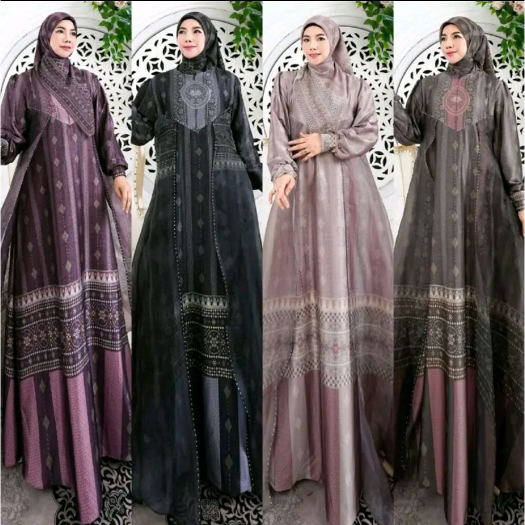 LATEEVA-DAYANA GAMIS SET HIJAB SERIES BY HUMAIRA