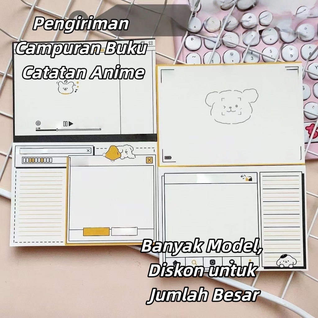 

Buku Catatan untuk Siswa Harga Murah, Anime Kartun, Ukuran A7, Cocok untuk Menulis, Lucu
