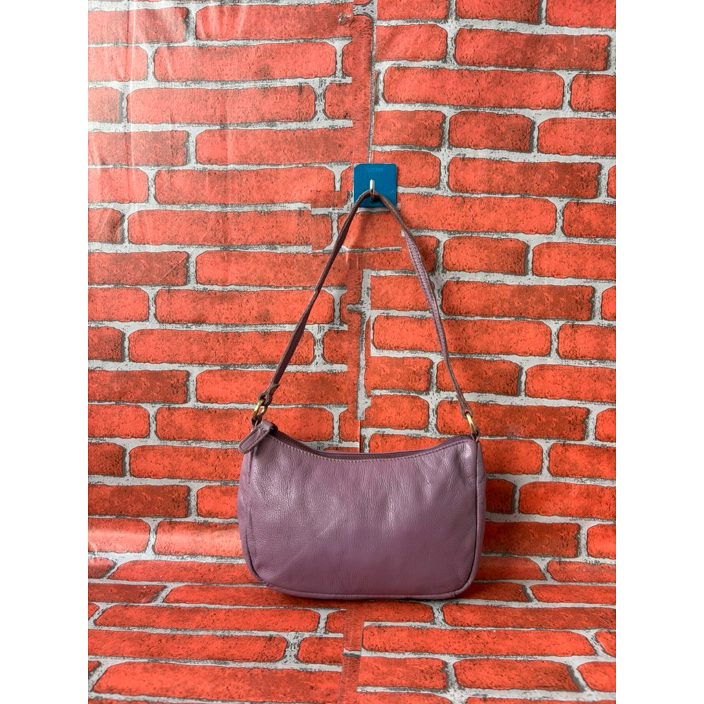 TAS SHOULDER KULIT ASLI WANITA DAAD SECOND BRANDED PURPLE / TAS TOP HANDLE WANITA KULIT ASLI