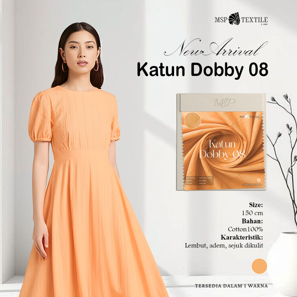 KAIN KATUN DOBBY #08 PREMIUM UNTUK ATASAN DRESS TUNIK PASHMINA