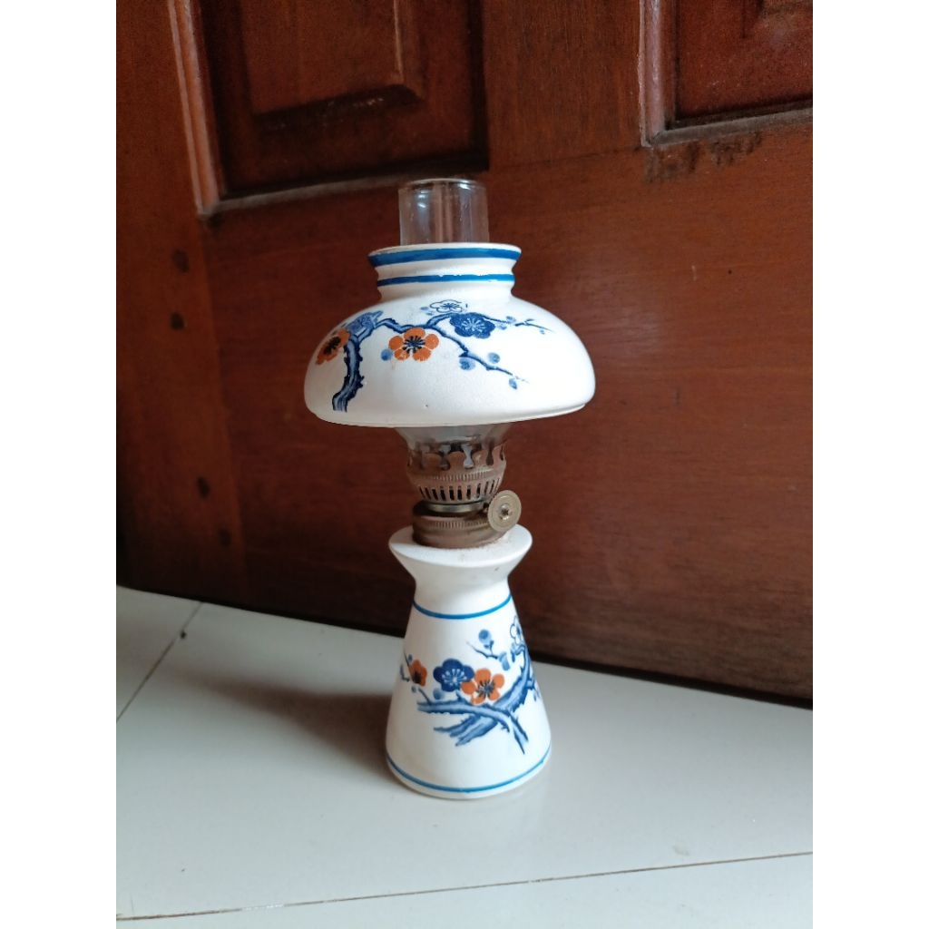Lampu meja minyak tidur keramik japan
