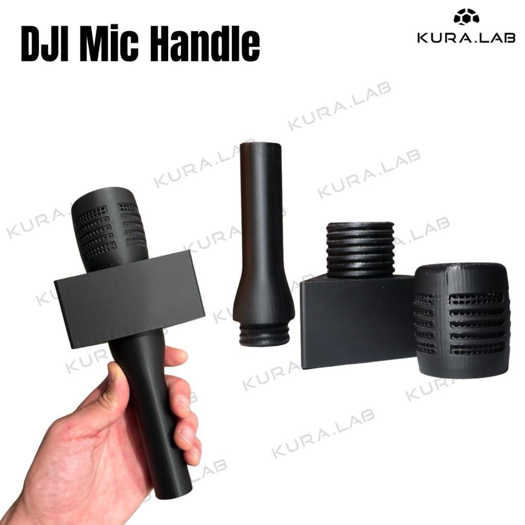 DJI Mic Handle Kotak | Pegangan Mikrofon DJI Mic dengan Cover Mic – [KURA.LAB]