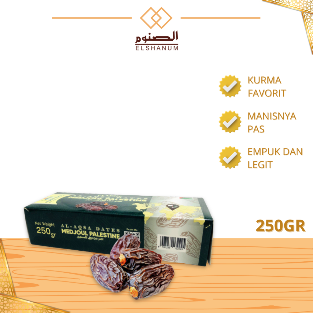 Medjool Palestine Classic 250g/Kurma Medjool Palestine Jumbo premium/ shabani store