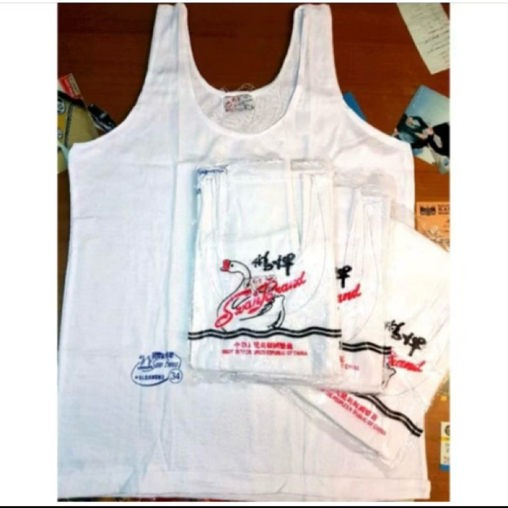 Singlet Pria / Singlet Dalaman Pria / Kaos Swan Dalam Angsa / Kaos Singlet Pria / Singlet Angsa Mura