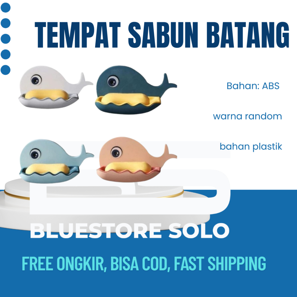 Tempat Sabun Batang Wadah Sabun Kotak Sabun Paus Kotak Wadah Sabun Tempel