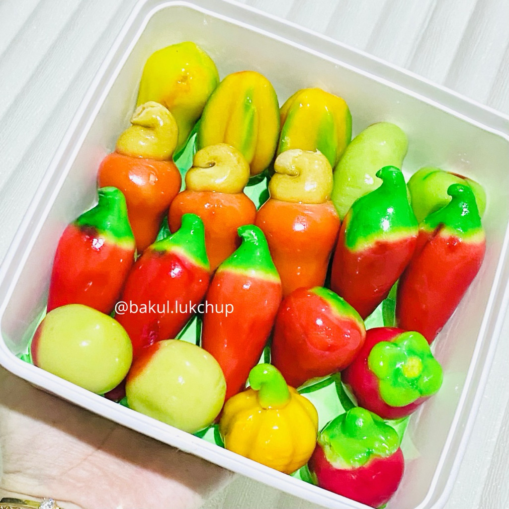 Lukchup Thailand | Kue Buah Mini Kacang Hijau | Thai Dessert