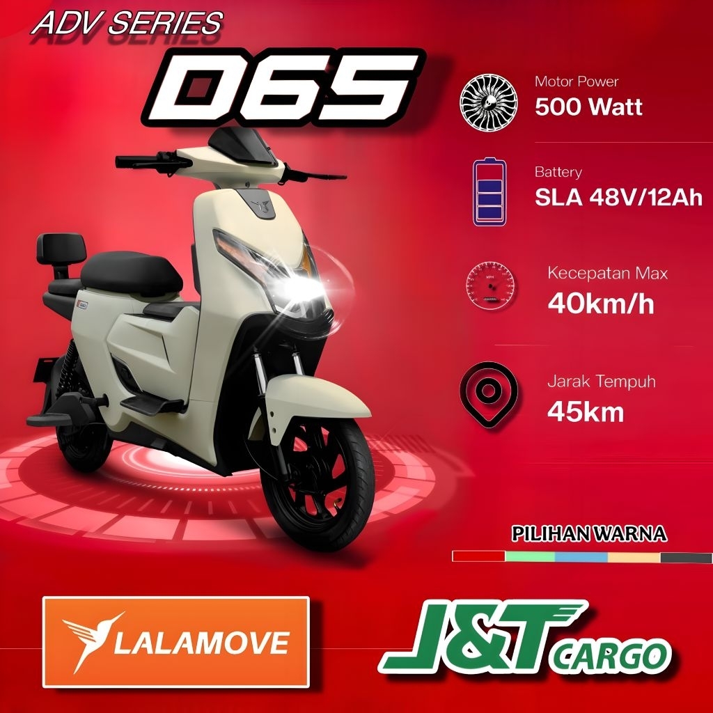 UWINFLY D65 ADV SERIES, SEPEDA LISTRIK RESMI INDONESIA