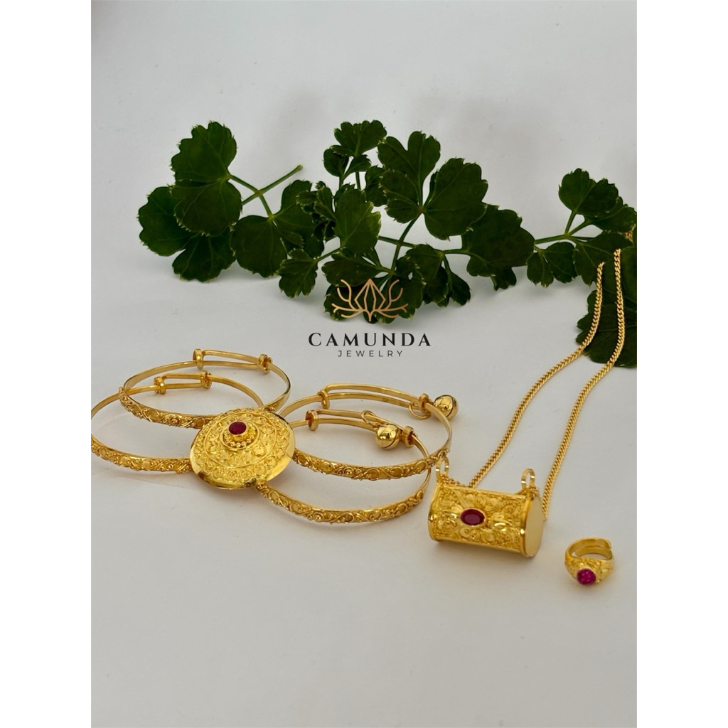 set bayi lengkap perak lapis emas 1