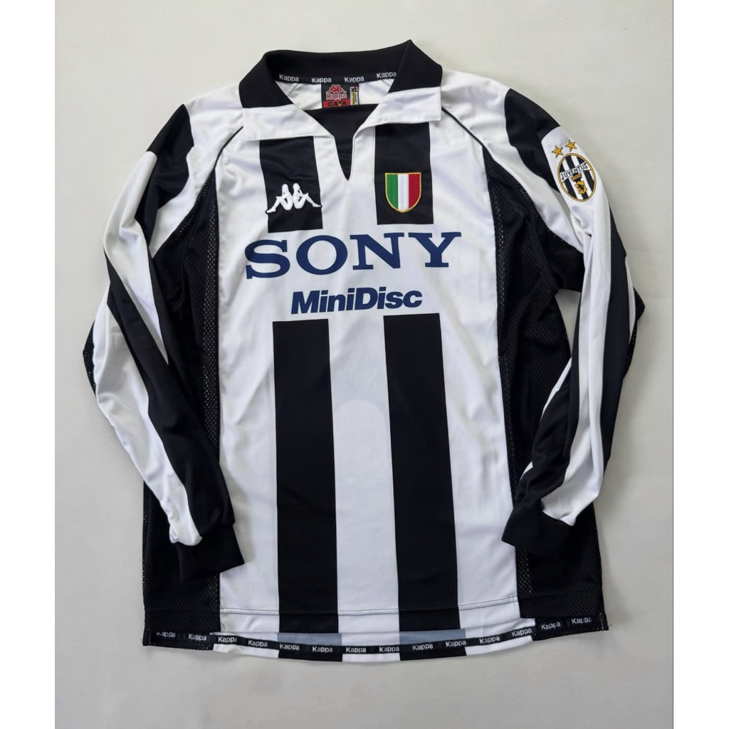 JERSEY JUVENTUS HOME 1997 1998 97 98 RETRO JUVE CENTENARY LONGSLEEVE 1996 96 LS PANJANG