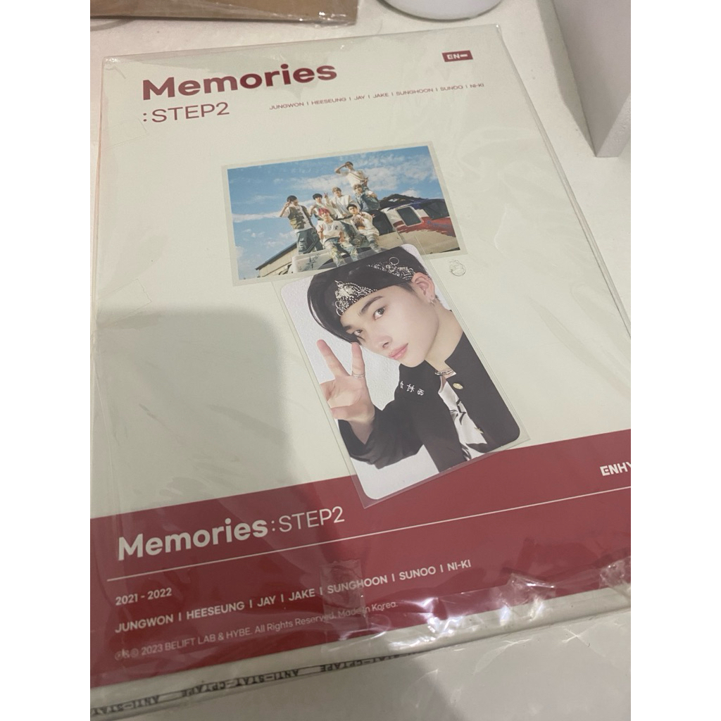 (READY) MEMORIES STEP 2 NI-KI POTOCARD OFFICIAL ENHYPEN