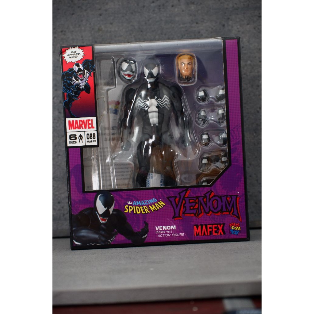 Mafex 088 venom original not bootleg marvel venom spiderman not shf marvel legends